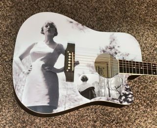 Taylor Swift Signed Custom 1/1 Folklore Autographed Fs Guitar Certified Sexy