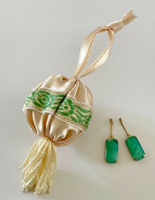 Vintage Doll Accessory: Orig Madame Alexander Cissy Jewelry Earrings & Purse