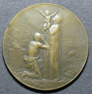 French Art Nouveau Medal Redemption By Dupré (ca.  1900)