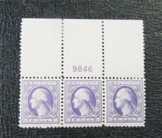 Nystamps Us Stamp 530 Og Nh Strip Of 3 Washington J22x1692