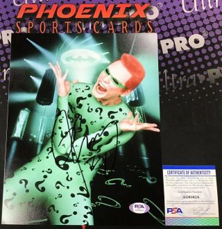 Jim Carrey Signed Autograph Auto The Mask Batman 8x10 Psa