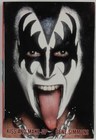 Gene Simmons Kiss Jsa Autograph Signed Book Kiss And Make - Up