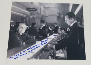 The Shining Lloyd The Bartender Joe Turkel Autographed 11x14 Photo Acoa