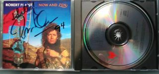 Robert Plant Signed Now And Zen Cd
