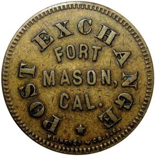 Fort Mason San Francisco California Military Good For Token Post Exchange