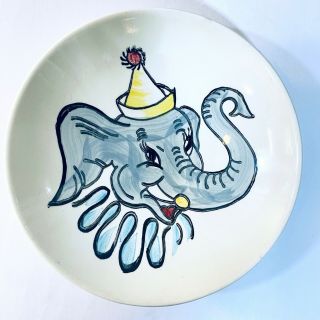 Vintage Blue Ridge Pottery Bowl Elephant