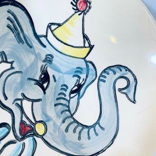 Vintage Blue Ridge Pottery Bowl Elephant 3