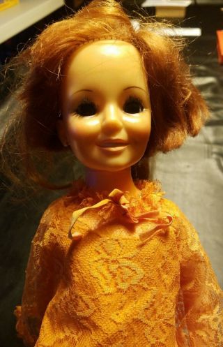Vintage 1968/69 Ideal Toys “chrissy” Doll 18 " Red Hair