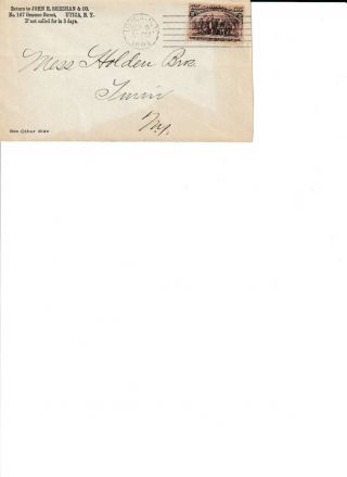 U.  S.  No.  231 On Gargling Oil Advertising Cover From Utica,  Ny.