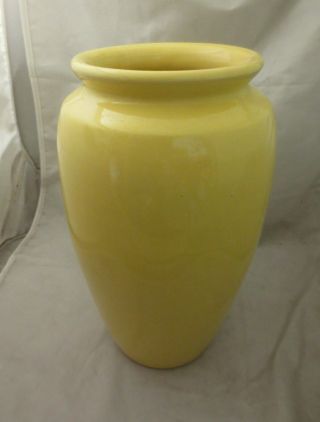Bauer Pottery Chinese Yellow Hand Thrown Fred Johnson Vase