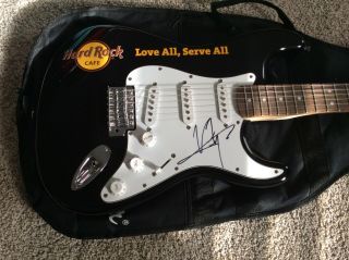 Vince Neil (motley Crue) Autographed Signed Hardrock Cafe Fender Guitar
