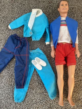 Vintage Barbie Ken Doll,  Clothes And Shoes