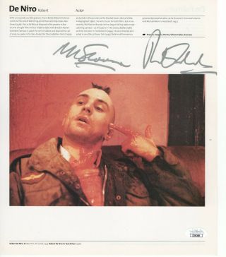 Martin Scorsese Paul Schrader Signed Autograph Book Page Taxi Driver Jsa Ii59208