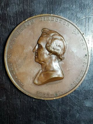 Rare 1851 Parting Token Robert Patterson Director Of The Us