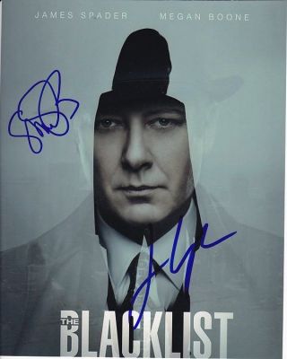 James Spader & Megan Boone Signed Autographed The Blacklist Photo