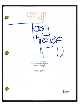 Todd Macfarlane Signed Autographed Spawn Movie Script Beckett Bas