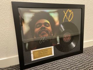 The Weeknd Signed Limited Edition After Hours Holographic Vinyl Custom Framed
