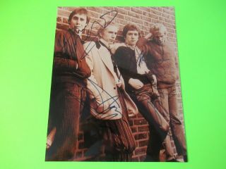 Signed Autographed Sex Pistols Full Band 8 X10 Photo Johnny Rotten Steve Jones