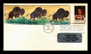 Dr Jim Stamps Us Indian Chief Joseph First Day Cover Hand Painted