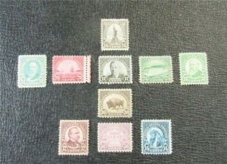 Nystamps Us Stamp 692 - 701 Og H/nh $101 J1x1676