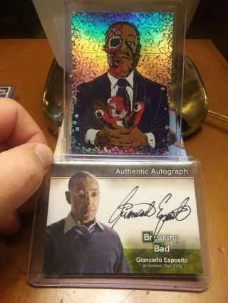 Breaking Bad Seasons 1 - 5 Autograph Card A4 Giancarlo Esposito,  Gus Fring Sketch