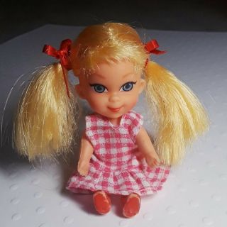 Vintage 1966 Mattel Liddle Kiddles Little Red Riding Hiddle Doll 3