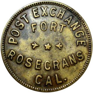 Fort Rosecrans San Diego California Military Good For Token Post Exchange