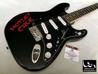 Vince Neil (motley Crue) Autographed Signed Guitar W/ Ga -