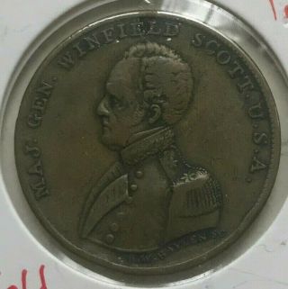 1852 General Winfield Scott Political Token - Lundy 
