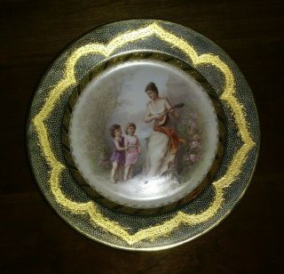 Royal Vienna Ackermann & Fritze 19th Century Hp Signed Cabinet Plate