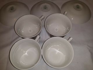Vintage Laura Ashley ALICE Cup Saucer Set China England Numbered Setting 4 3