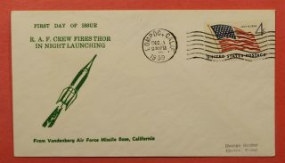 1959 First Day Raf Crew Thor Missile Launch Lompoc Ca