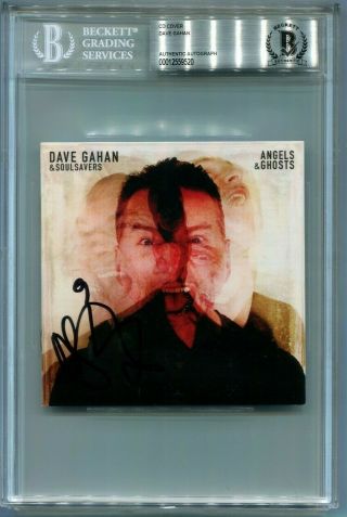 Depeche Mode Dave Gahan Signed Autographed Angels & Ghosts Cd Cover Beckett Bas
