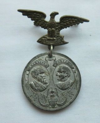 1888 - Medal - Benjamin Harrison - Morton - Campaign Medal
