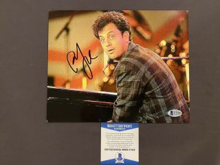 Beckett Billy Joel Signed Autographed 8x10 Photo Piano Man