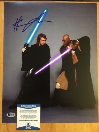 Hayden Christensen Signed Autographed Star Wars Photo 11”x14” Beckett Bas
