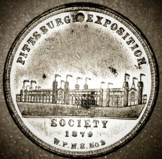 (1878) Western Pa Numismatic Society Pa - Pt 24c Pittsburgh,  Pa