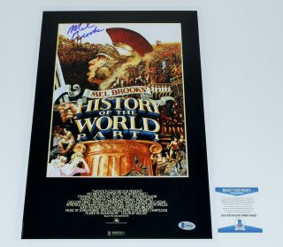 Director Mel Brooks Signed History Of The World Part 1 Movie Poster Beckett