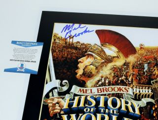 DIRECTOR MEL BROOKS SIGNED HISTORY OF THE WORLD PART 1 MOVIE POSTER BECKETT 2
