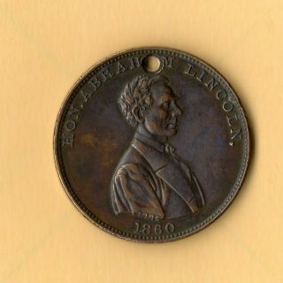 1860 Abraham Lincoln Campaign Token - Dewitt Al - 1860 - 41