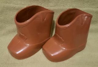 Vintage Cabbage Patch Doll Brown Cowboy/cowgirl Boots