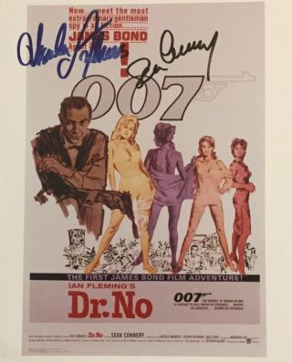 Sean Connery And Ursula Andress 2x Signed Autograph 8x10 Photo &coa