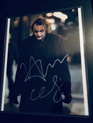 Heath Ledger Signed Photo Joker Dark Knight 8x10 Batman Autograph