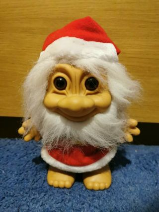 Russ Troll Father Christmas Rare Vintage Large 7 " Mr Santa Claus Collectable