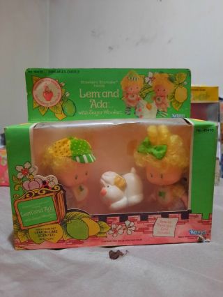 1983 Strawberry Shortcake Doll In A Rough Box Lem And Ada.  With Sugar Woofer