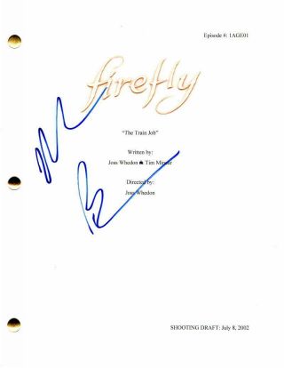 Morena Baccarin Signed Autograph - Firefly Pilot Script Nathan Fillion,  Deadpool