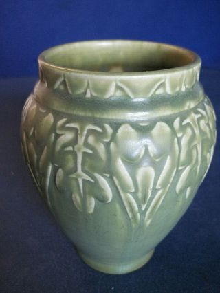 Vintage Rookwood Pottery Vase 1921 2207 Olive Green Art Deco Vase