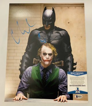 Christian Bale Signed 11x14 Photo Batman The Dark Knight Auto,  Beckett 2