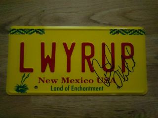 Bob Odenkirk Signed Better Call Saul License Plate Breaking Bad Autograph