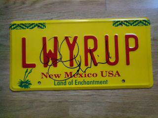 BOB ODENKIRK SIGNED BETTER CALL SAUL LICENSE PLATE BREAKING BAD AUTOGRAPH 3